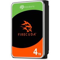 Seagate FireCuda, 4 to, Disque Dur Interne - CMR 3,5 Pouces SATA 6 Gbits/s 7 200 TR/Min, 256 Mo de memoire Cache, 300 to/an, 