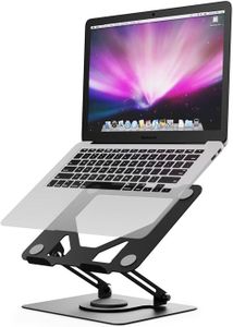 Psitek Support Vertical Ordinateur Portable Aluminium - Largeur Réglable 12-42mm Pour MacBook Et PC