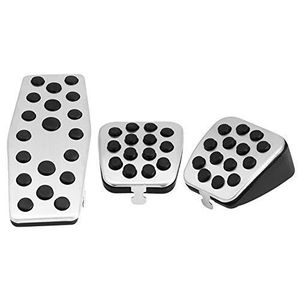 Red Chrome antidérapantes Metal Pédale Couvre Pads Universel Voiture Van sport x-race