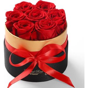 Fleurs stabilisées Rose Eternelle Fleur Eternel - Rouge Cadeau Coffre