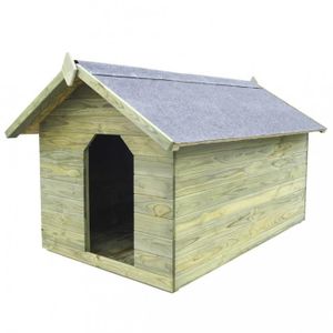 NICHE P82 vidaXL Niche de jardin avec toit ouvrant en bo