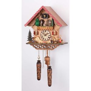 Horloge Ancienne Coucou Forêt-Noire - Avec Balancier Et Poids - Mécanique