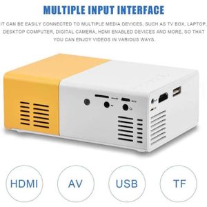 KUYG Projecteur de smartphone /à la mode cr/éez une petite f/ête Home Cin/éma Portable DIY Mini Vid/éoprojecteur