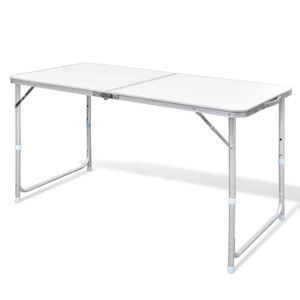 TABLE DE CAMPING DIOCHE Table pliable de camping Hauteur réglable A