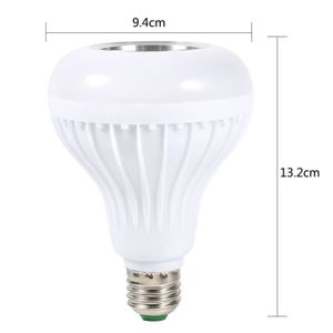 AMPOULE INTELLIGENTE E27 12w LED rgb bluetooth haut-parleur ampoule musique sans fil jouer lumière lampe avec télécommande -XIF