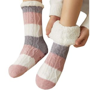 Chaussons chaussettes antidérapants pour Femmes - Cadeau Senior
