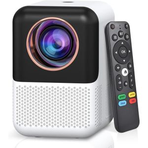 Vidéoprojecteur Projecteur WiFi Bluetooth intégré Netflix [Électrique Focus] 1080p 350 ANSI Mini Videoprojecteur TV Intelligent Portable, Prend 55