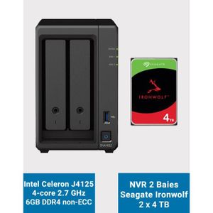 SERVEUR STOCKAGE - NAS  Synology DVA1622 Network Video Recorder Ironwolf 8To (2x4To)