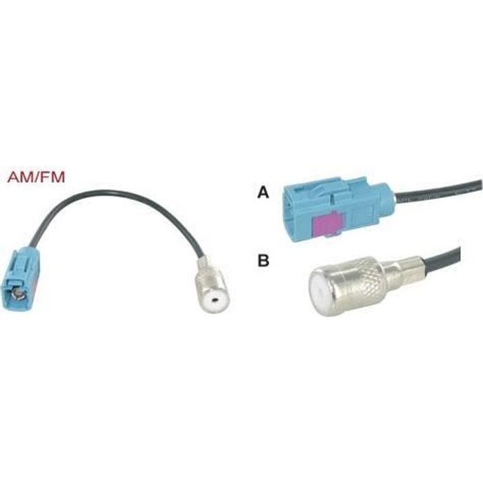 Aerzetix: Adaptateur faisceau câble fiche ISO pour autoradio d'origine  compatible avec Mercedes C11930 - Cdiscount Auto