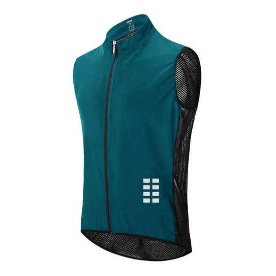 Veste Cyclisme Hiver Polaire Homme WOSAWE – Gilet Thermique Réfléchissant VTT Route, Chaud Respirant 5-15°C