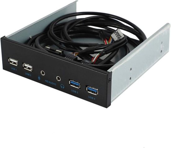 Connecteur Interne 2 Ports USB 2.0 + Jack Audio (Micro/Casque) - Occasion