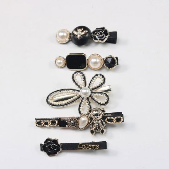 Accessoires Cheveux Faits Main - Perles De Verre Sur Cordon Simili Cuir, Lot De 3