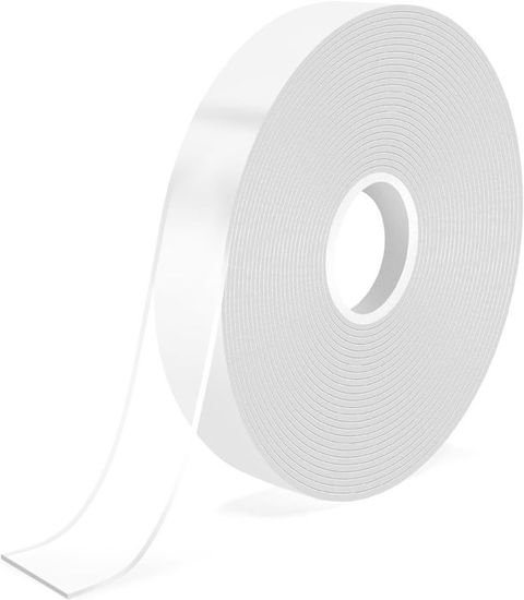 Ruban Adhésif Double Face Nano Extra Fort - Transparent Lavable Réutilisable - 6M Sans Trace Pour Fixation Mur, Sol, Miroir, Cuisine