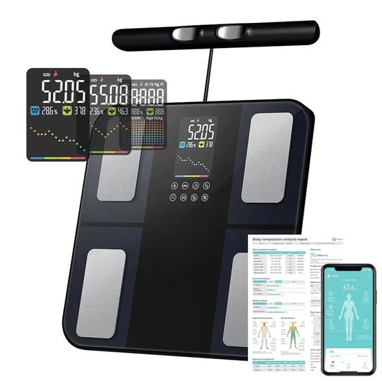 Balance De Voyage Pliable Numérique - Capacité 180 Kg - Précision 100 G - Écran LCD - Compacte Pour Valise - 3