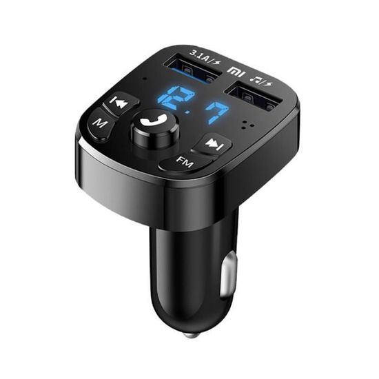 Transmetteur FM Bluetooth 5.3 Pour Voiture Avec Chargeur Rapide Et Lecteur MP3