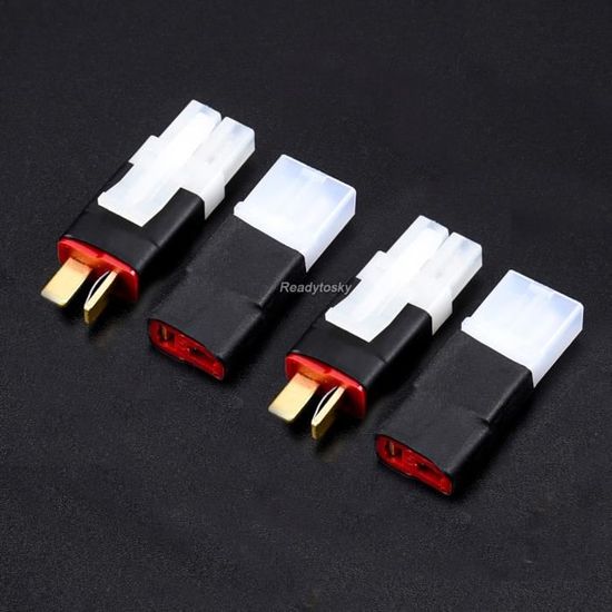 Lot De 4 Adaptateurs EC3 Femelle Vers EC5 Mâle – Connecteur RC Pour Batterie LiPo