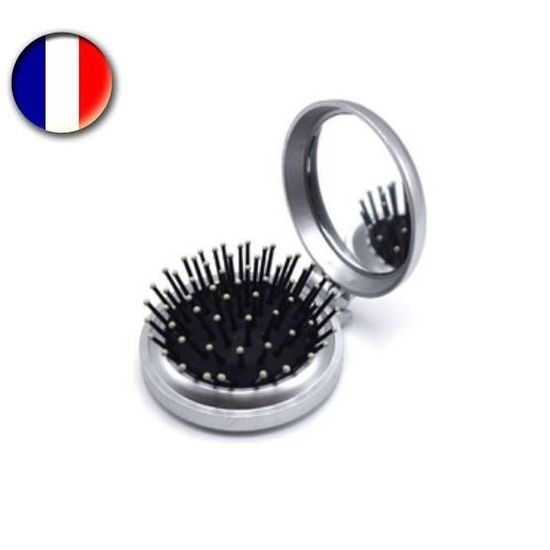 Brosse Sac A Main Pliante Avec Miroir Argent Pliable Achat Vente Brosse Peigne Brosse Sac A Main Pliante A Cdiscount