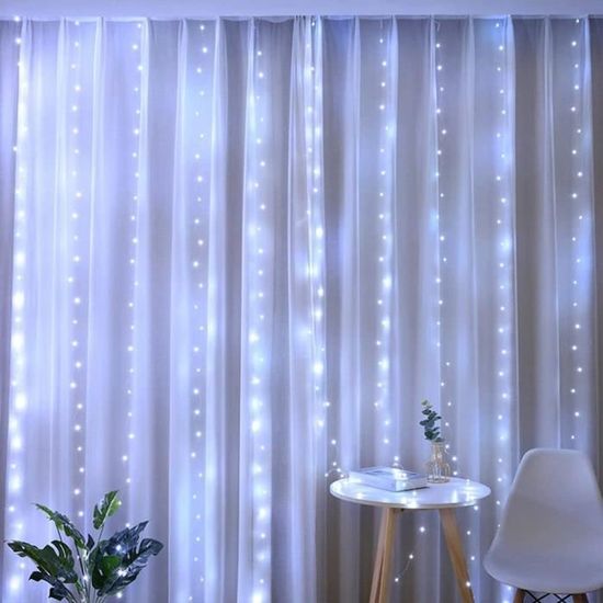 Led Fenêtre Rideau Lumineux Lumières 300 LED s Lumières Télécommande 8 Led Fenêtre Rideau Lumineux Lumières 300 LED s Lumières Télécommande 8