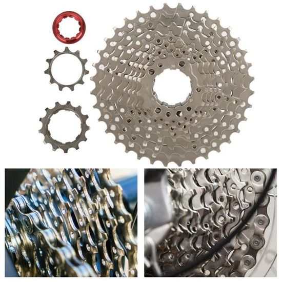 Cassette VTT 12 Vitesses 11-46T / 11-50T / 11-52T – Compatible Shimano/SRAM HG, Pour Roue Libre