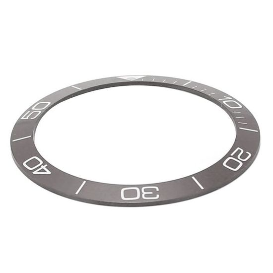 Lunette Céramique 38mm Noir Pour Montre – Insert Haut De Gamme Anti-Rayures