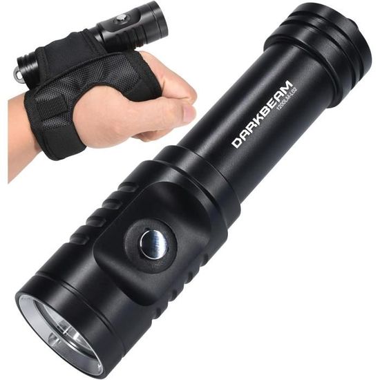 Lampe de poche de plongée, torche de sécurité de plongée sous-marine à
