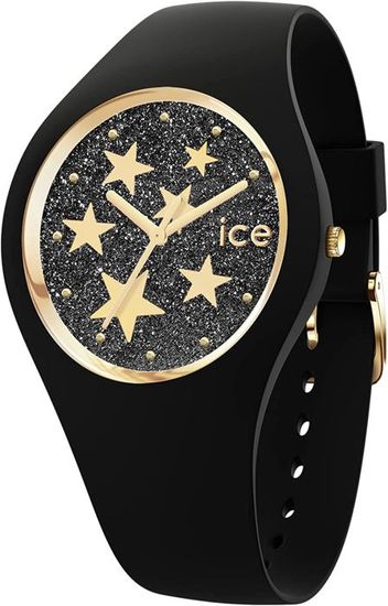 Bracelet silicone / plastique femme - ICE WATCH - Montre Ice Watch Ice Glam Rock Black Stars S - Couleur de la matière:Noir