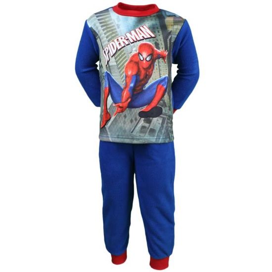 Pyjama garçon Marvel Spider-Man en velours marine - Spiderman
