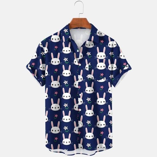 Chemise Hawaïenne John Ashford Homme Taille L Manches Courtes Boutonnée