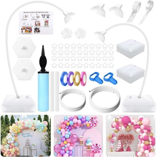 Kit D'Arche De Ballons, Cadre De Support D'Arche De Ballons Ajustable