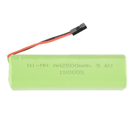 RC 9.6V 2500mAh AA NI-MH Rechargeable Battery Pack avec connecteur Futaba pour Hitec JR BC755