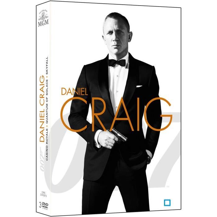 DVD Coffret James Bond 007 - Daniel Craig : La Trilogie : Casino Royale + Quantum of Solace + Skyfall