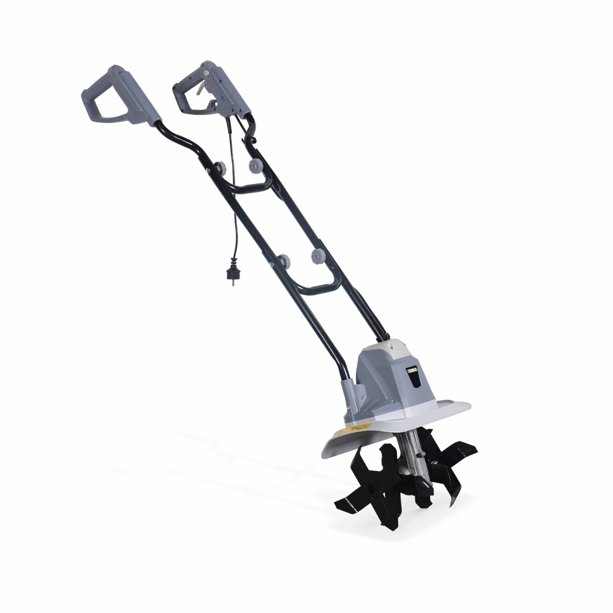 VOLTR - Motobineuse électrique 750W - 4 fraises et largeur de travail de 32cm, culture de la terre, motoculteur potager
