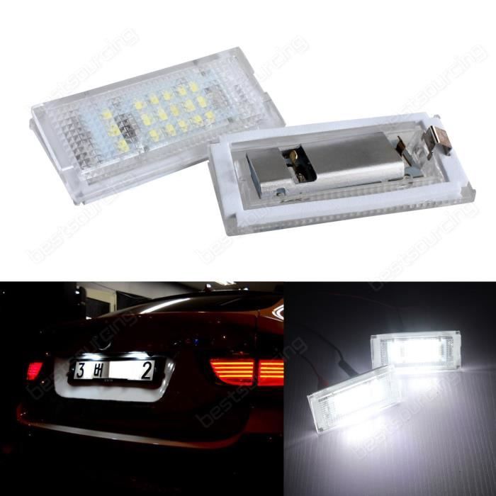 ANGRONG 2x Canbus plaque d'immatriculation LED lampe d'éclairage pour 1998-2005 BMW 3 séries E46
