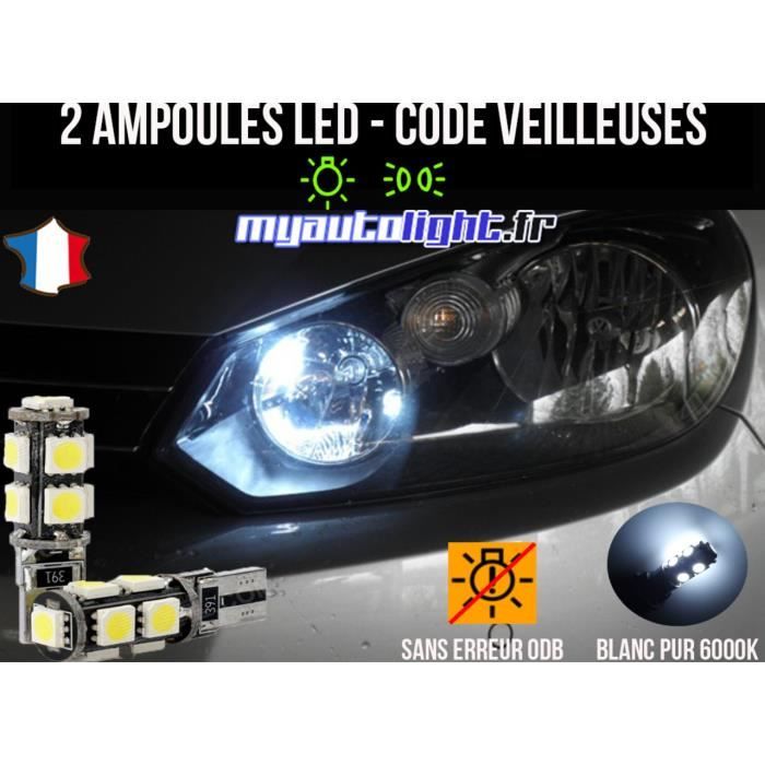 Pack veilleuses à led blanc xenon pour VOLKSWAGEN GOLF 6