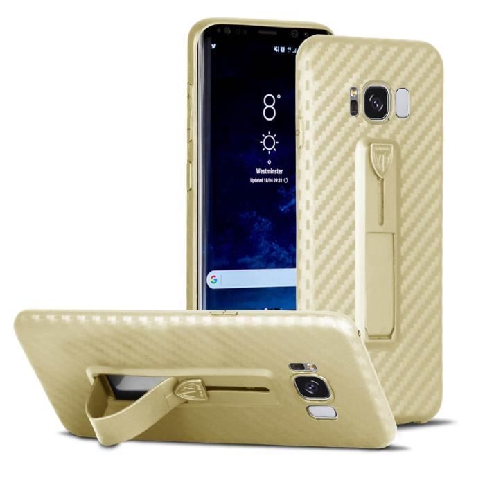 Housse De Protection Téléphone Portable pour Samsung Galaxy S8 Plus Rigide Or