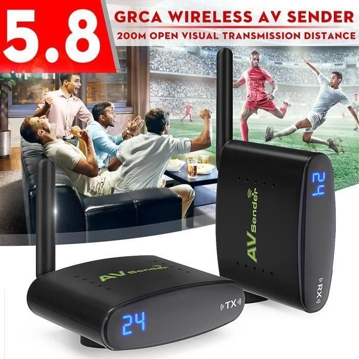 5.8GHz 24CH Transmetteur Vidéo Audio Émetteur Sans Fil AV 150M WYK88961