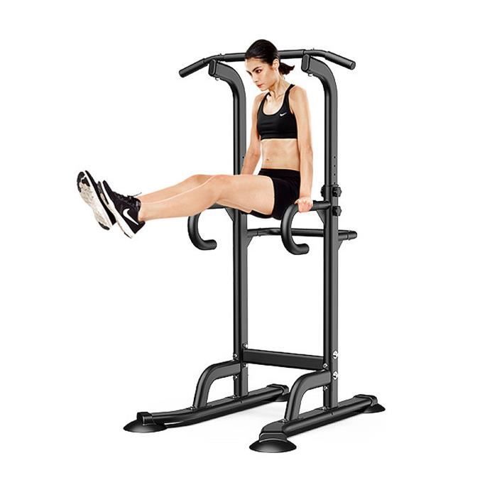 Chaise Romaine Station reglable Barre de Traction, Hauteur Réglable Station de Traction HS-410
