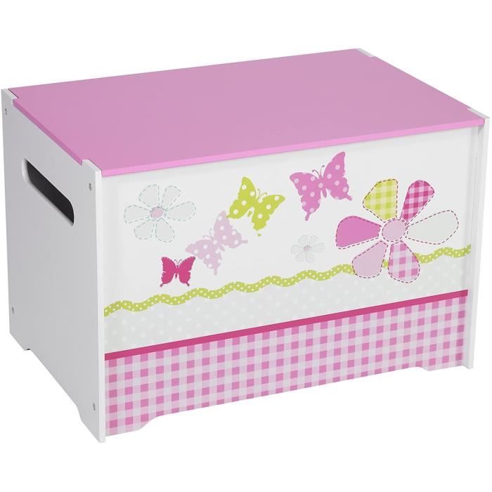 Worlds Apart 863567 Coffre à Jouets Patchwork Fille Rose A111