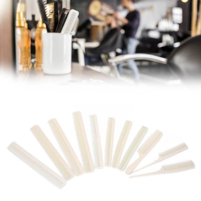 Peigne à Cheveux 11pack, Peigne à Cheveux à Double Usage Et Peigne à Coupe Fine Pour Coiffeur, Rat Queue Peigne à Cheveux