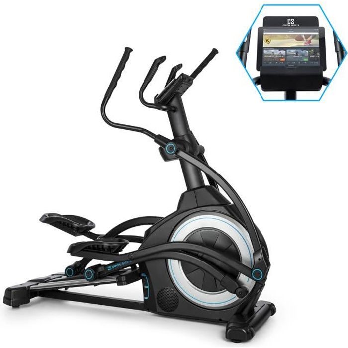 CAPITAL SPORTS Helix Star UP Vélo elliptique 12 programmes volant d'inertie 25 k