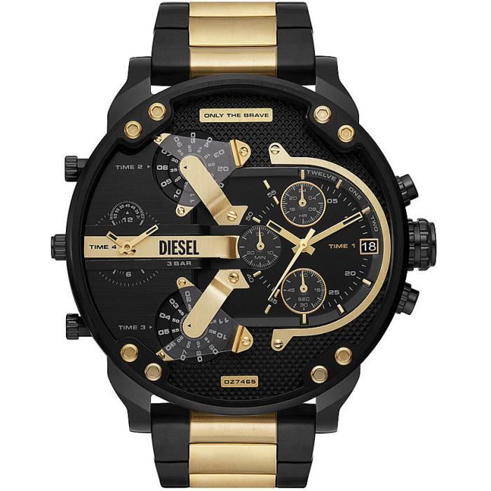 montre multifonction homme Diesel Or