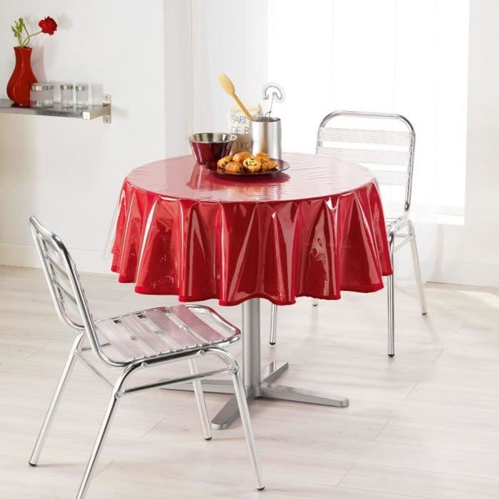 Nappe ronde 140cm Cristal transparent 140 X 140 Transparent