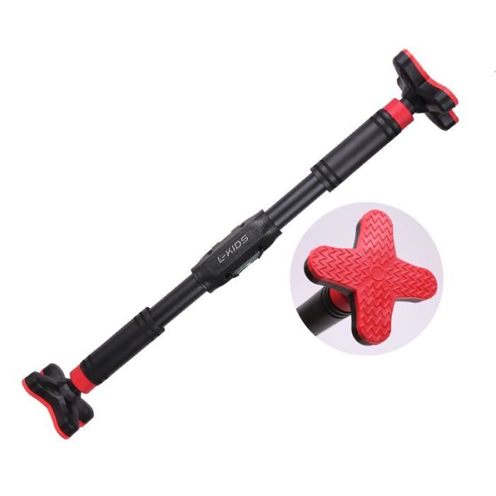 Barre De Traction De Porte Sans Vis Gym Fitness Largeur De 90 à 130 CM Barre De Traction Horizontale Portable En Acier Robuste