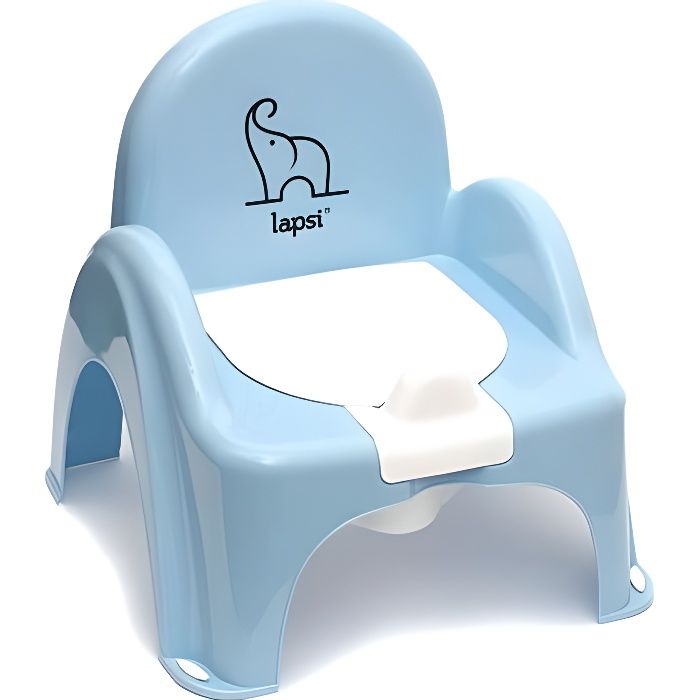 LAPSI® Premier Pot Bébé Toilette Avec Un Couvercle, Antidérapant Petit Pot Toilette Bébé, Wc Enfant, Anatomique Pot Bébé, Bleu