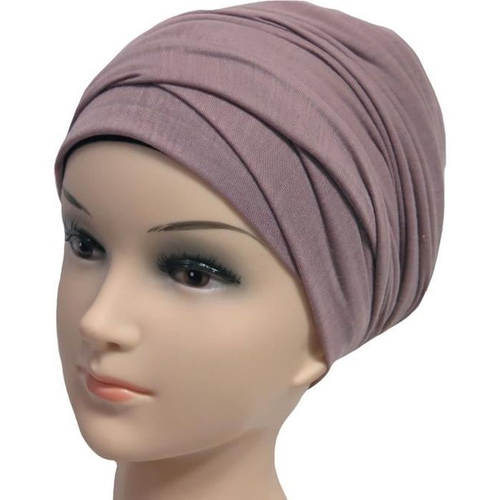 Hijab Femme Foulard Écharpe Turban Châle Islamique, Tissu en Jersey Premium (Mauve)