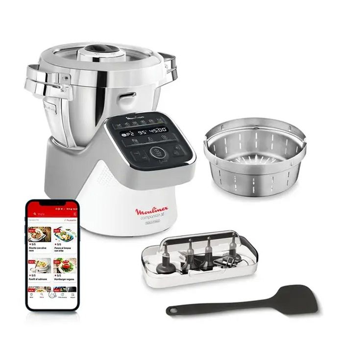 Robot cuiseur multifonction Moulinex Companion XL HF807E10 GRIS - 1550W