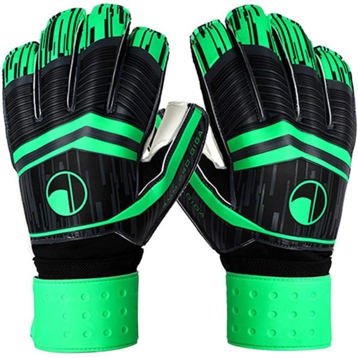 1 paire gants de gardien de but de football, gants de joueur de football pour hommes, gants de doigt en latex, gants de gardien de