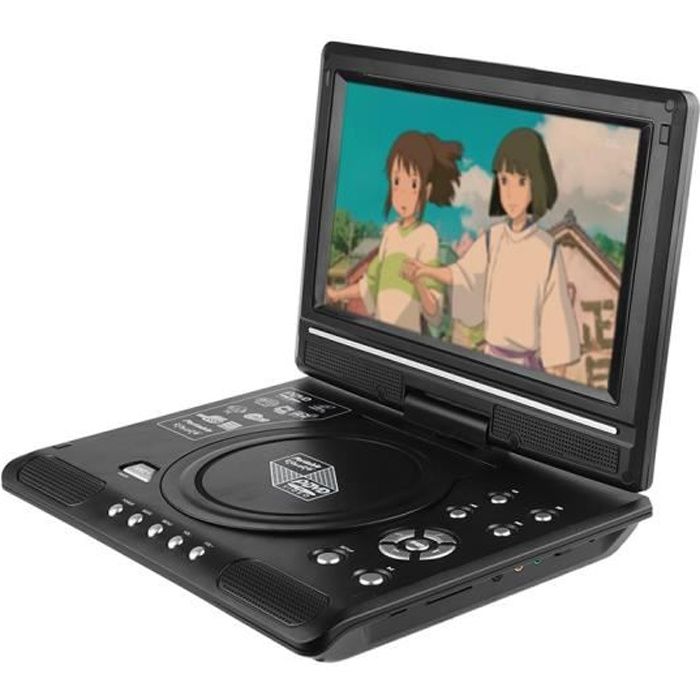 9.8- LCD Lecteur DVD Lecteur de téléviseur portable Lecteur de DVD avec lecteur de carte USB-SD