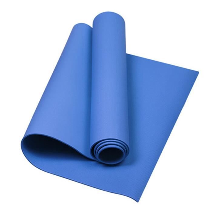 Tapis de yoga EVA Sports Camping en plein air Tapis étanche à l'humidité 4mm Couverture de remise en forme bleue