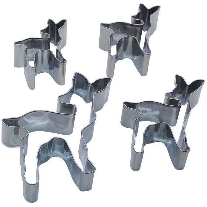 PATISSE Set de 4 Découpoirs Bambi en inox